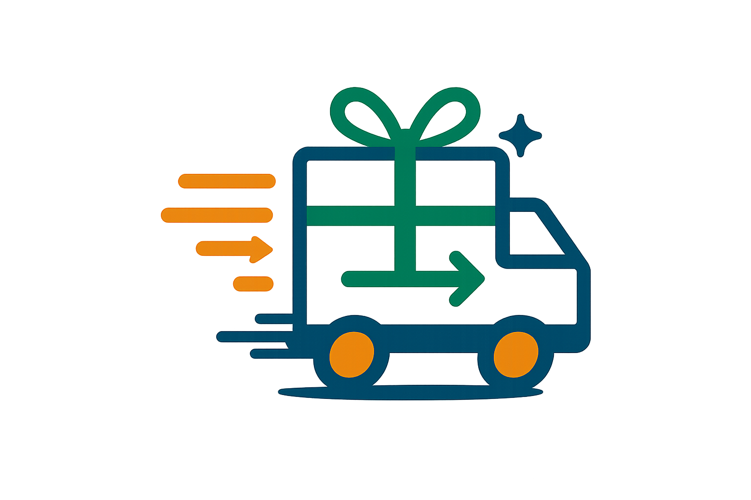 snelle levertijd logo zonder tekst en gratis